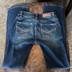 Rock & Roll Cowgirl Women's Blue Boot Cut Jeans